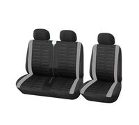 AHRPKAMERD Coprisedili Anteriori Per Furgone Per Transporter Universale Per Camion Con 2+1 Posti Auto Con Dettagli Per Tracce Di Pneumatici Protezione Seggiolino Auto Coprisedile 2+1(GRAY)