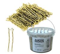 Ahsen Professional Wavy Bobby Pins - Fermaglio per capelli, 5 cm, colore: oro