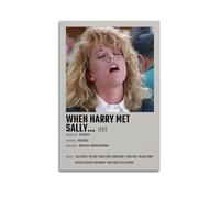 AHSEOIWRJH Poster con stampa artistica da parete in stile vintage, motivo: When Harry Met Sally... Stampa artistica da parete decorativa su tela decorativa per soggiorno e camera da letto (30 x 45 cm