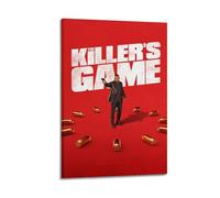 AHSEOIWRJH Poster con stampa vintage di The Killer's Game, stampa artistica da parete, stampa artistica su tela, decorazione estetica per soggiorno, camera da letto, 30 x 45 cm, con cornice