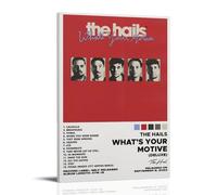 AHSEOIWRJH Stampa artistica da parete con album "What's Your Motive by The Hails", poster decorativo da parete, decorazione artistica da parete per soggiorno, camera da letto, 40 x 60 cm, con cornice