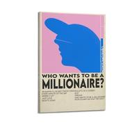 AHSEOIWRJH Stampa artistica da parete con stampa vintage su tela con scritta "Who Wants to Be A Millionaire Chinatown Slalom", decorazione artistica da parete per soggiorno e camera da letto, 60 x 90