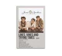 AHSUEWQRUH Lines, Vines And Trying Times di Jonas Brothers Poster artistico da parete su tela moderna per soggiorno e camera da letto (40 x 60 cm) senza cornice