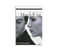 AHSUEWQRUH Poster artistico da parete su tela con scritta "Match Point", decorazione artistica moderna per soggiorno, camera da letto, 50 x 75 cm, senza cornice