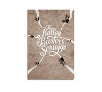 AHSUEWQRUH Poster artistico da parete su tela, motivo: La ballata di Buster Scruggs, arte estetica moderna, decorazione per soggiorno, camera da letto, 50 x 75 cm, senza cornice