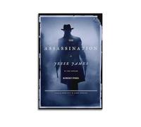 AHSUEWQRUH Poster artistico da parete su tela, motivo: L'assassinio di Jesse James by The Coward Robert Ford, decorazione artistica da parete moderna per soggiorno e camera da letto, 60 x 90 cm, senza
