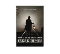 AHSUEWQRUH Poster da parete su tela, motivo: L'assassinio di Jesse James di Robert Ford, 2 poster artistici da parete per soggiorno e camera da letto, 40 x 60 cm, senza cornice