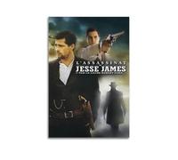 AHSUEWQRUH Poster da parete su tela, motivo: L'assassinio di Jesse James di Robert Ford, 3 poster, arte estetica moderna, decorazione artistica per soggiorno e camera da letto, 30 x 45 cm, senza
