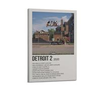 AHSUEWQRUH Poster su tela di Detroit 2 By Big Sean, decorazione artistica da parete moderna per soggiorno e camera da letto, 20 x 30 cm, con cornice