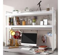 Ahtadums Scaffale da Scrivania regolabile, 3 livelli Libreria da scrivania, organizer da scrivania in Legno Scaffale da Espositore Per ufficio per casa e ufficio (B, 115cm)