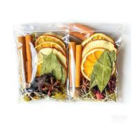 AHTCPO Confezioni di Spezie Aromatiche Facili da Usare per Vin Brulé, Sidro di Mele, Punch Natalizi, Ideali per le Festività Stagionali(200g (2 boxes) 8 packs total)