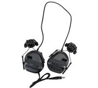 AHTCPO Cuffie Tipo Casco Wireless, Traspiranti e Assorbenti del Sudore, Guide da 19-21 Mm, Auricolari Pieghevoli Telescopici Con Rotazione 360°(Black)