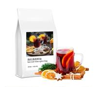 AHTCPO Dieci Bustine di Miscela Spezie per Vin Brulé e Sidro - per Le Feste con Cannella, Anice Stellato Chiodi Garofano, Preparato Cocktail Analcolici Caldi