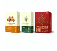 AHTCPO Kit di Spezie Premium per Vin Brulé, Sidro Mele, Hot Toddy e Bevande Natalizie(160g 44g+Cinnamon sticks)