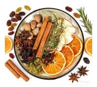 AHTCPO Miscela di Spezie per Bevande Calde (54G) - Cannella e Anice Stellato per Vin Brulé, Sidro Mele Toddy Caldo(108g Spice Packets (6 sachets))