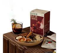 AHTCPO Miscela di Spezie per Vin Brulé All'Arancia e Frutti Bosco Sidro - Natalizio con Cannella, Anice Stellato Chiodi Garofano, Preparato per Cocktail Analcolici Caldi