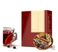 AHTCPO Miscela Tradizionale Europea di Spezie per Vin Brulé, Ideale per Feste Natalizie, Riunioni Festive e Bevande Calde Fatte in Casa.(100g (1 box) 4 packs total)