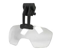 AHTCPO Occhiali Tattici da Caccia E Paintball, Visiera per Casco da Softair Fast, Equipaggiamento Tattico Regolabile per Giochi Cs BB(Black,White)