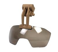 AHTCPO Occhiali Tattici da Caccia E Paintball, Visiera per Casco da Softair Fast, Equipaggiamento Tattico Regolabile per Giochi Cs BB(Gray,White)