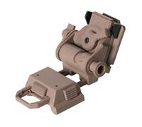 AHTCPO Supporto per Casco Tattico NVG, Supporto NVG L4g24 per PVS15/PVS18 GPNVG18 Cosplay Prop(Brown)