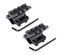 AHTCPO Supporto Tattico per Canna, Adattatore per Slitta Picatinny Singolo da 20 mm Compatibile con Fucile, Fucile Pompa, Torcia Laser