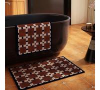 AHTCPO Tappetino da Bagno con Terra di Diatomee Antiscivolo Ad Asciugatura Rapida, per Pavimento del Bagno, Vasca da Bagno e Doccia(Color 5,40 * 60cm)