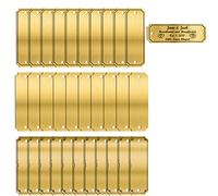 AHTKrvin Targhette personalizzate per ufficio, 30 confezioni da 7,6 cm di larghezza x 2,5 cm di altezza, in ottone spazzolato, targhette vuote personalizzate per nome, cornice per foto