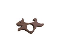 AHUAN Portapagina Lettura Con Una Sola Mano, Accessori Per La Lettura Legno Segnalibro Per Pollice Fatto a Mano Per Insegnanti Ufficio Segnalibro Per Pagina(Dog-M)