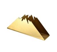 AHUAN Portatovaglioli da Tavola Acciaio Inossidabile Verticale, Negozio Biglietti da Visita Banconote Porta Tovaglioli da Tavolo Appartamenti, Dormitori Campeggio(Gold,C)