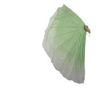 AHUFGN Ventagli Danza del Ventre 2 Pezzi di Velo for ventaglio a Lisca Pesce in Chiffon Apertura for spettacoli Danza sul palco, culto e lode, Grandi ventagli da 85 cm(Color 1)