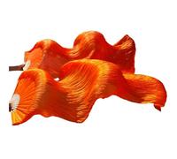 AHUFGN Ventaglio per Danza Ventaglio di Seta Danza del Ventre for Performance sul palco Velo (2 Pezzi)(Color 3,2pcs-180x90cm)