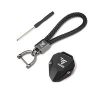AHUTCYK custodia protettiva per chiave moto Per VOGE 525R DSX525 250RR 300RR 300AC 500AC 650DS DSX 525 CNC Motociclo Chiave Cover Custodia Chiave Guscio Portachiavi Portachiavi Catena(1Set-Black)