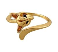 Ahuuen Anelli Animali per Donna | Gioielli Regolabili Donna,Anello A Coda Di In Argento E Oro,Per San Festa Della Mamma Occasioni Speciali Uso Quotidiano Feste Viaggi Appuntamenti