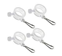Ahuuen Anelli per Bandiera - 4 Pezzi Gancio per Bandiera da Giardino | Accessorio Portatile per Corteo Cortile Veterani Casa Negozio Sportivo Festa