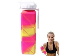 Ahuuen Bicchiere da Bere Espandibile,Tazza Pieghevole Riutilizzabile in Silicone - Contenitore Idratazione Leggero per Palestra Viaggi Escursionismo Campeggio Sport Ciclismo - Ideale per Outdoor