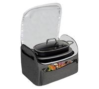 Ahuuen Borse per Pentole a Cottura Lenta - Borsa Portatile Per Slow Cooker Con Rivestimento Facile Da Pulire - Impermeabile Tascone Portatile con Tasca Accessori per Picnic Passeggiate all'Aperto