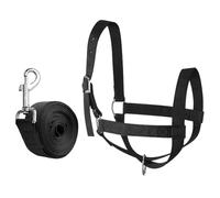 Ahuuen Capezza Per Vitelli | Cavezza per Puledri con Guida,Cavezza Nylon Resistente Regolabile Per Animali Da Mostra | per Addestramento Gestione Bestiame da Ranch Cortile Prateria
