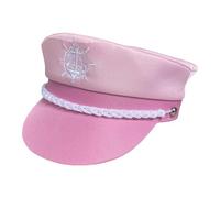Ahuuen Cappello da Marinaio Rosa | Cappello da Marinaio per | Accessorio Regolabile Comodo per Feste, Abito Nuziale e Cerimonia, Adulti, Halloween, Raduni, Spiaggia ed Eventi