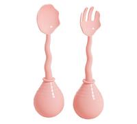 Ahuuen Cucchiai Per I Primi Passi Del Bambino | Posate Compatte Per Piccole Mani | Set Utensili Bambino Lavabile per Casa, Scuola e Viaggi