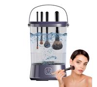 Ahuuen Detergente per pennelli per trucco elettrico, Detergente per pennelli per cosmetici - Detergente automatico per pennelli cosmetici - Strumento per il lavaggio dei pennelli per la pulizia rapida