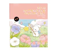 Ahuuen Libro Di Per Bambini | Quaderno Artistico Per Bambini Con Acquerelli,Giocattolo Creativo Con Pennello, 24 Pagine Progetti Artistici Per Principianti