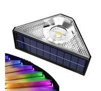 Ahuuen Luci Per Scale Deck - Illuminazione Solare Per Percorsi,Impermeabile Automatico Da Tramonto All'Alba Con 10 Modalità Colore Ad Alta Efficienza Energetica Per Patio Giardino Recinzione E