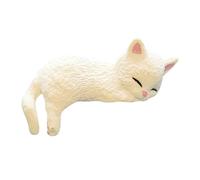 Ahuuen Mini statuette a forma di gatto, decorazione per monitor del computer, statue creative di gatti in miniatura per casa, lavoro, auto, acquario, paesaggio, camera da letto, libreria, scrivania