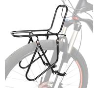 Ahuuen Portapacchi Anteriore Per Bici | Portabagagli da Tour per Ciclismo,Scaffale Multifunzionale Portabagagli da Viaggio con Supporto Borse per Forcelle Anteriori 33-42mm
