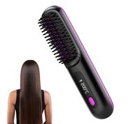 Ahuuen Spazzola Piastra Per Capelli Senza Fili Portatile | Strumento Di Acconciatura | Pettine Caldo Per Stirare Capelli,Per Donne Viaggiatori Professionisti Impegnati Sposi Vacanza Uso Quotidiano
