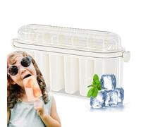 Ahuuen Stampo Per Ghiaccioli Fatti In Casa - 6 Forme Con Bastoncini Per Bambini,Strumento Manuale Antiaderente Per Creare Gelatine Frutta Yogurt Budini E Marmellate