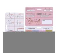 Ahuuen Tesserino Ekg,Guida Infermieristica Interpretazione ECG | 3 Pezzi Accessori Ecg Con Valori Di Riferimento Cardiaci Di Laboratorio Per Lavoro Clinico In Terapia Intensiva E Pronto Soccorso