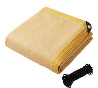 AHWEKR Telo ombreggiante - Rete ombreggiante da Giardino con Occhielli Copertura Parasole Esterna per pergola Piante da Patio Serra Pollaio Giallo Tasso di ombreggiatura del 90%(4.6x5 m)