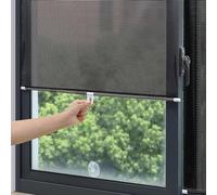 AHWEKR Tenda Oscurante Con Ventose,Tenda Avvolgibile,Tenda Termica Per Finestre Da Tetto,Retrattile Tende Temporanee,Protezione Solare Visiera,Senza Forare,Per Auto,Cucina,Ufficio 68x125cm