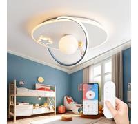 AHXIAOZN Plafoniera Cameretta Bambini Dimmerabile, Lampada Da Soffitto A LED Per Bambini con Telecomando, 3000-6000K, Lampada Soffitto Camera da Letto Astronauta per Bambino Ragazzi